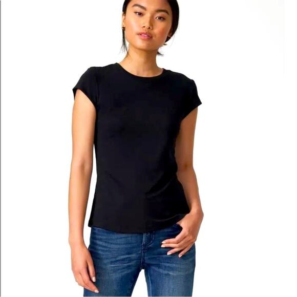 Universal Standard Tops - Universal Standard Ashley cap sleeve tee Size 3XS 2-4 Black